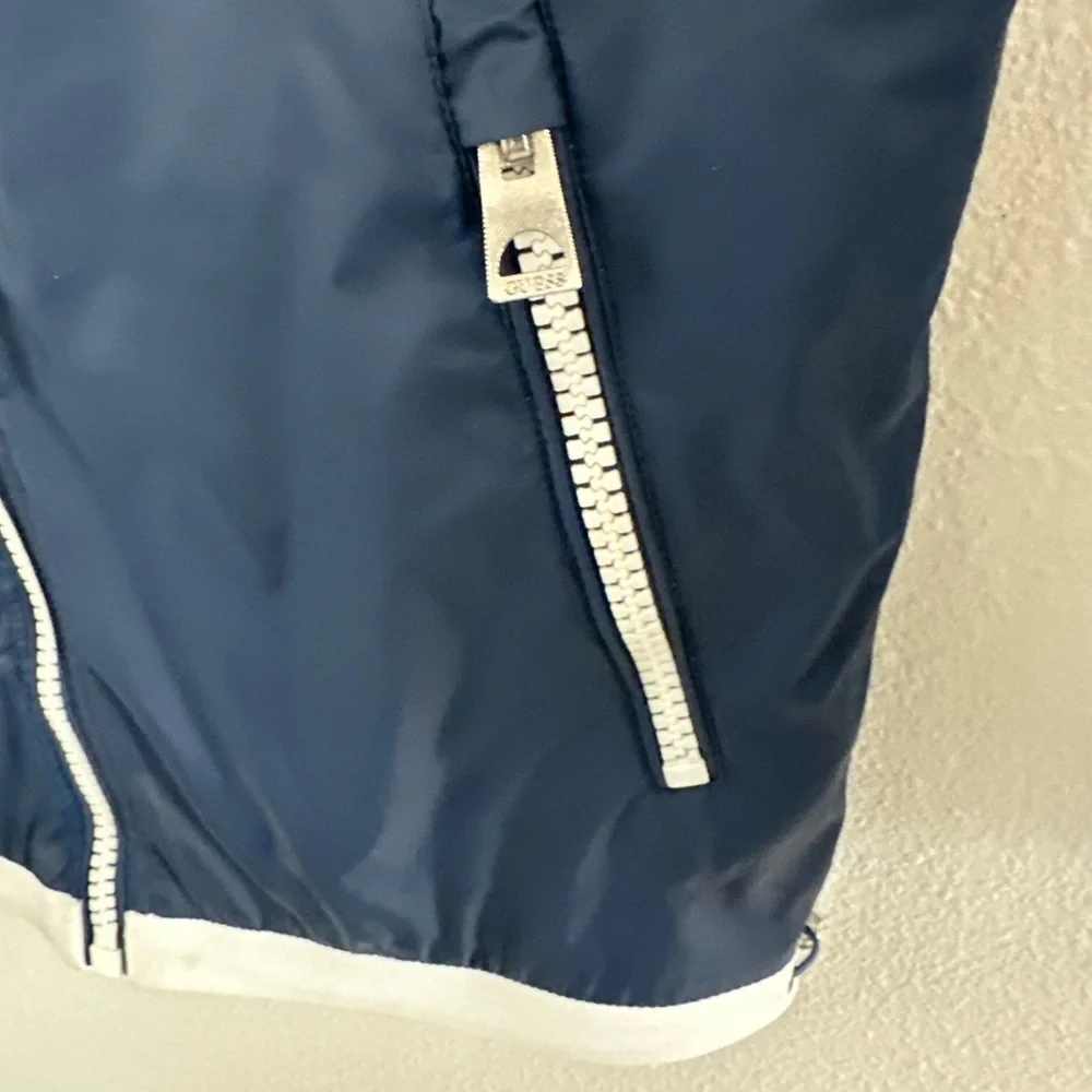 INC International Concepts Gray Faux Fur Varsity Jacket - Picture 3 of 11